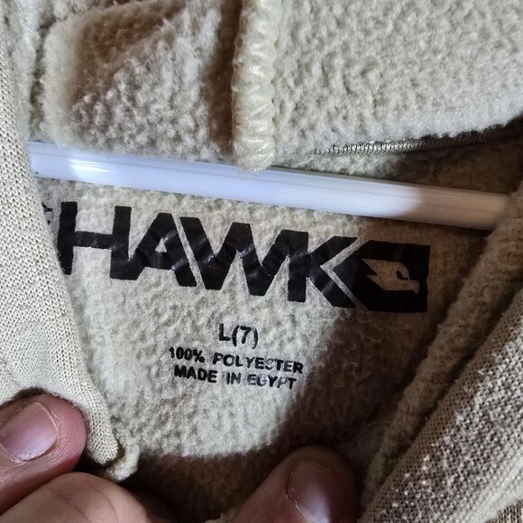 Star Ride brand Boys Hoodie, Tan, Large Size 7 Mountains Take Risks - Picture 7 of 13